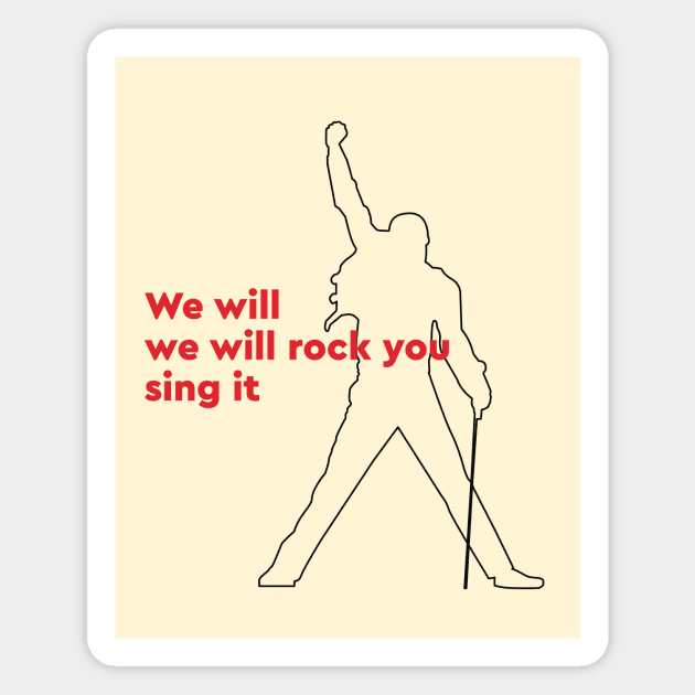 We will rock you Magnet by London Colin